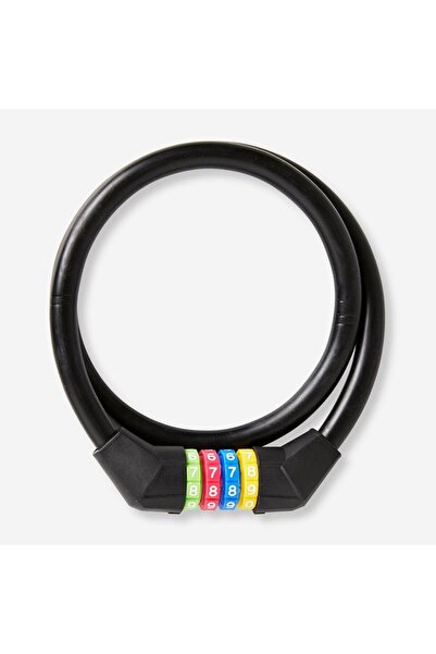 Flying Tiger Copenhagen Siyah Şifreli Bisiklet Kilidi 70 cm