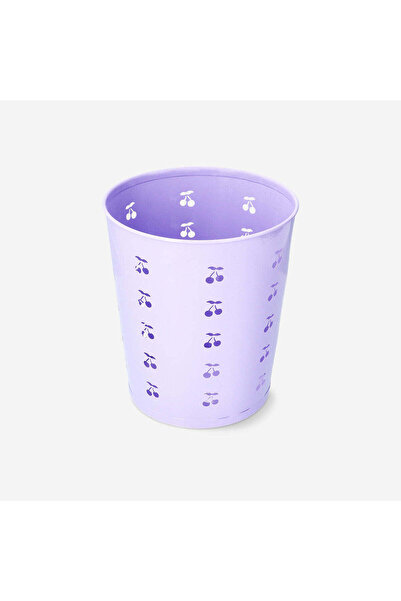 Flying Tiger Copenhagen Mor Kiraz Desenli Çöp Kovası