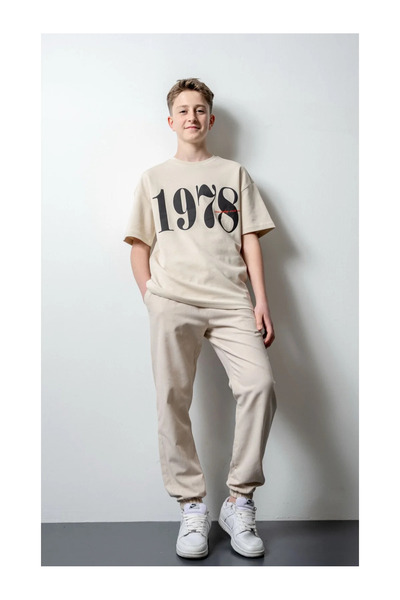 QUEEN KİDS Queenkids Boy 7704 Pants Beige