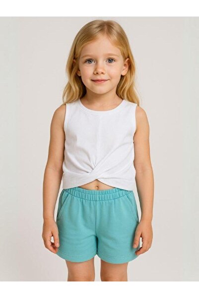 Zekids Girl's Cotton Pocket Shorts