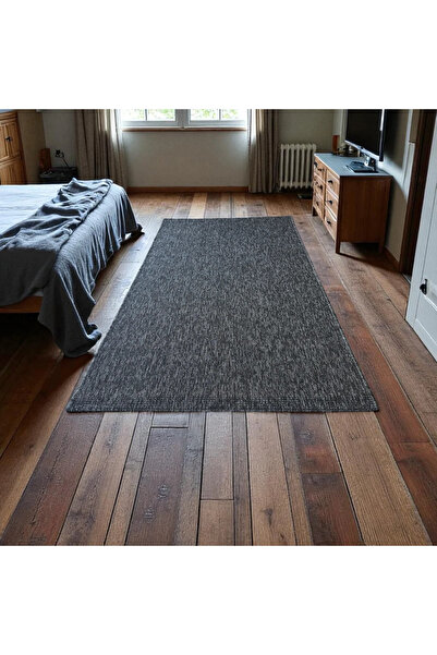 Halımax Seyran Halı Bombay 662 Antrasit Hasır Dokulu Modern Dokuma Taban Hav ...