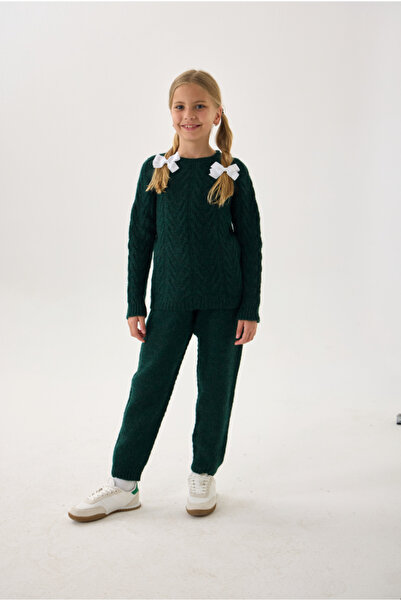 Nisrakids Set dublu unisex pentru copii – Pulover și pantaloni din tricot / P...