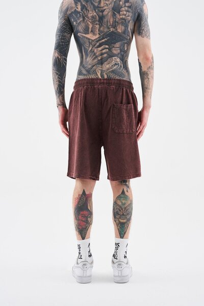 Machinist Мъжки основни измиваеми шорти в цвят кафе