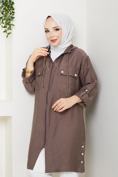 Pamuk Butik Hanorac de damă cu buzunar superior