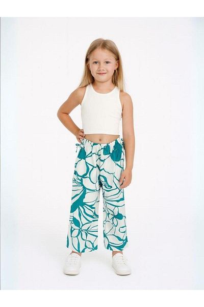 Zekids Girl's Patterned Trousers