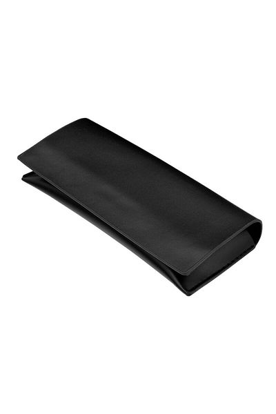 SOHO Etui pentru ochelari din piele ecologică cu interior moale din catifea, Negru