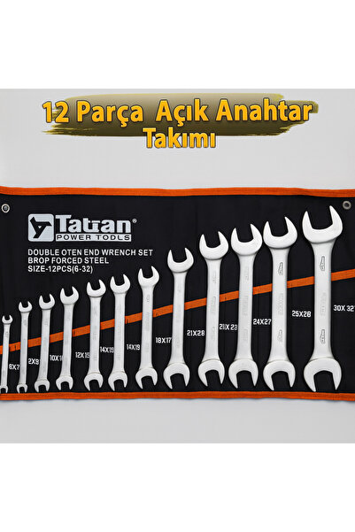 Tati Tatıan Bezli 12 Parça İki Ağız Açık Anahtar Takımı