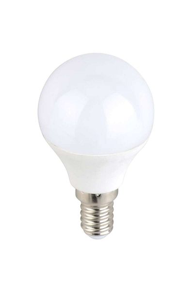 Bibilel Bec LED G45 E14 6W 480lm, lumină neutră 4500 K, Alb
