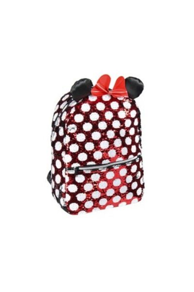 Jokomisiada Children's Backpack, Disney, Minnie Mouse, 2 Zippers, Sequins, 40 cm