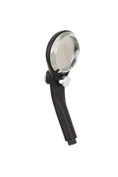 Bibilel Universal Round Shower Head, 3 Different Water Settings, Matte Black