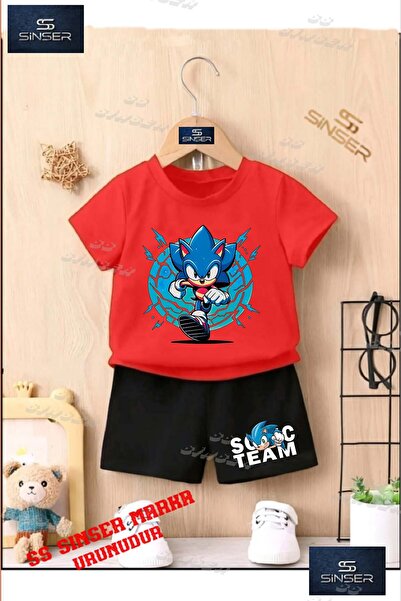 SS SİNSER Children's Unisex “Sonic Blue Canvas One Kosan“ Custom Printed Crew...