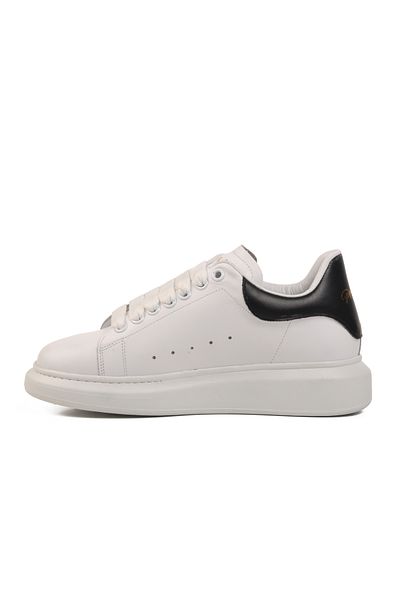 AYK'S White-Black Genuine Leather Men's Sneaker Premium 02028 m