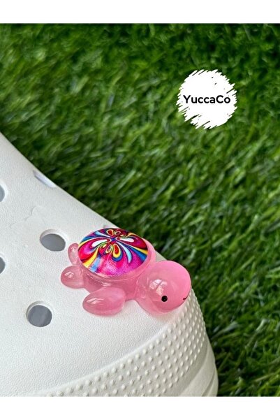 Crocs Glow in the Dark Turtle Slipper Ornament/Three-Dimensional Turtle Slipper Charm/Jibbtiz