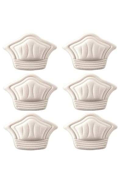 OEM Set 3 Pairs Heel Cushion Protection Insoles Beige