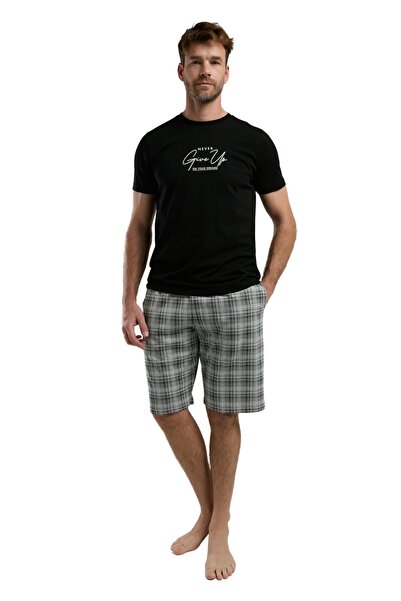 Arnetta Erkek Kısa Kol Şortlu Pijama Takım 3346