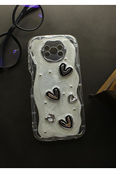 tcover Poco X3 Kılıf Epoksi Dekorlu Kabartmalı Kapak