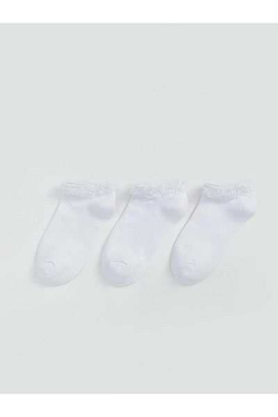 LC Waikiki LCW Kids Ciorapi pentru fete cu dantelă, pachet de 3 (W5)