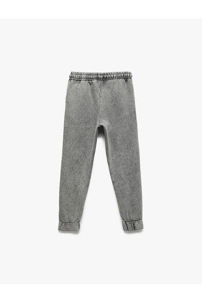 Koton Pantaloni de sport din bumbac cu talie elastică și detaliu de buzunar