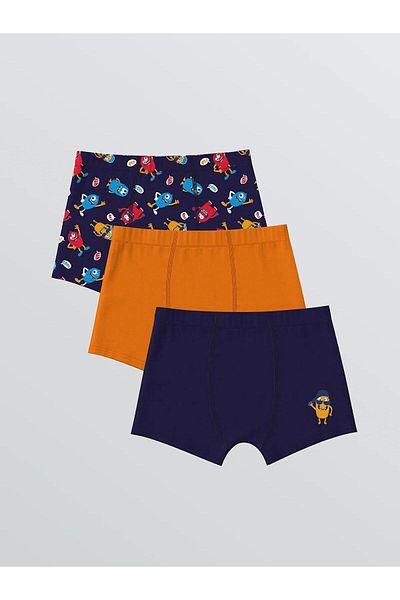 LC Waikiki Boxeri pentru băieți imprimați LCW Kids 3 bucăți (W5)