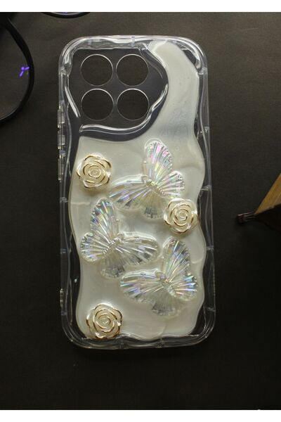 tcover Poco X6 Pro Kılıf Epoksi Dekorlu Kabartmalı Kapak