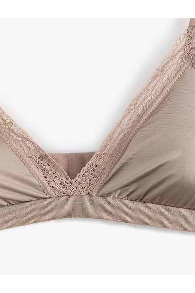Koton Lace Detailed Comfortable Fit Unpadded Underwire Bra