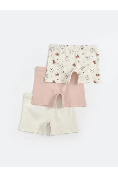LC Waikiki LCW Kids Boxer pentru fete cu talie elastică 3 piese (W5)