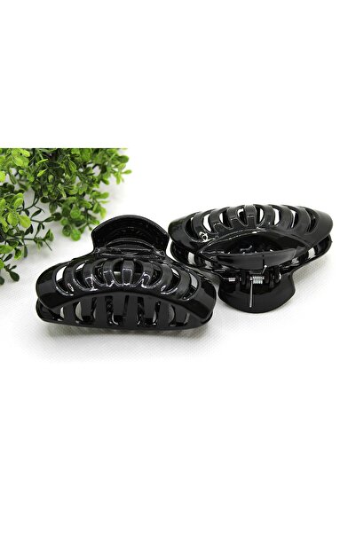 Tezcan Aksesuar 8 سم موديلات مشابك متنوعة منقوشة، عبوة من قطعتين