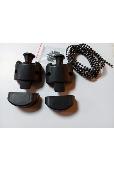 BULUT DİZAYN VE HEDİYELİK EŞYA Gold Series Glass Balcony Plastic Lock Set