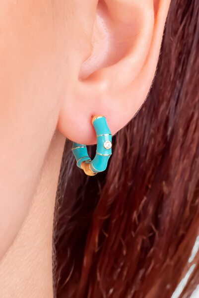 So CHIC... Santorini 18 Ayar Sarı Altın Kaplama Gümüş Halka Küpe