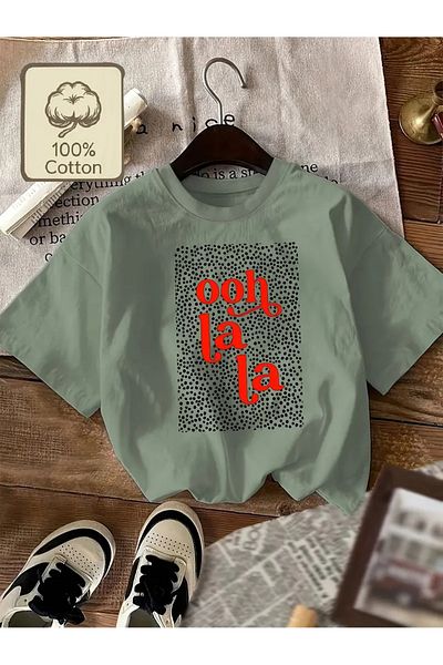 l'eivor Ooh La La Printed Women's Cotton T-Shirt