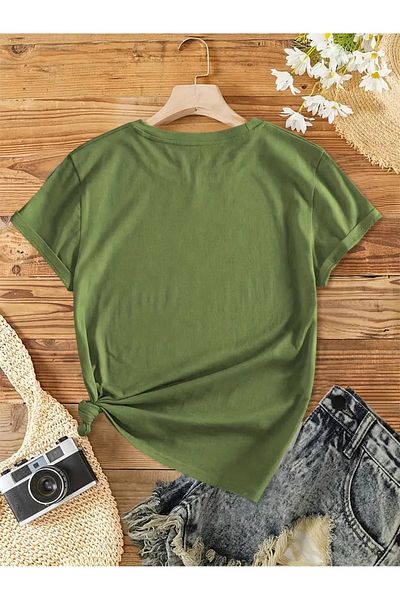 l'eivor Book & Fox Printed Women's Cotton T-Shirt