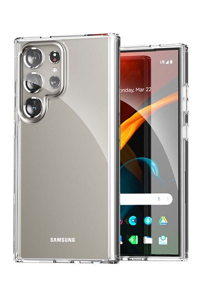 GEAR4 جراب موبايل جالكسي اس 25 الترا (Galaxy S25 Ultra) مضاد للصدمات وحماية كاملة و بجودة عالية - شفاف