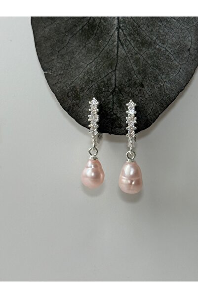 DURAN TAKI TASARIM Gerçek İnci Gümüş Küpe