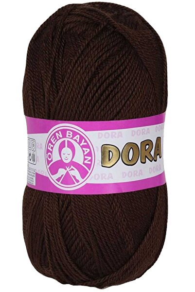 Ören Bayan 1 قطعة صوف حبل تريكو يدوي من دورا 100 جرام 083 بني