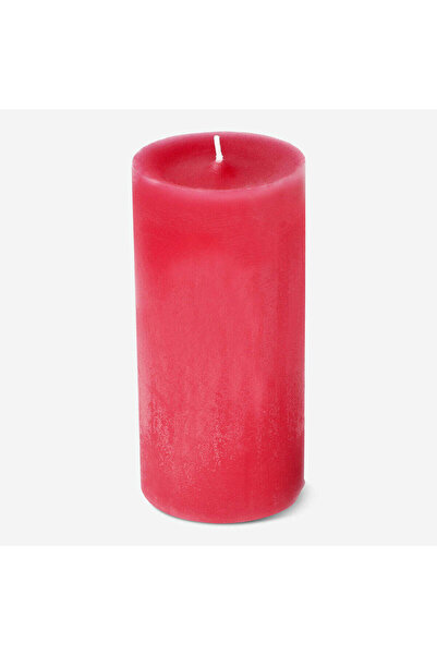 Flying Tiger Copenhagen Açık Kırmızı Rustik Mum 12 cm
