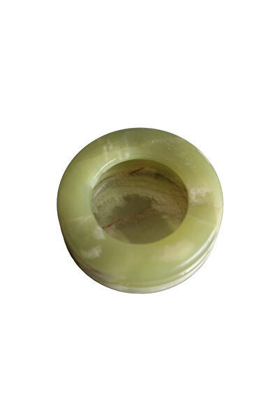 taru pasaj Original Handmade Onyx Natural Stone Ash Tray – Decorative 3 Tier Ashtray 7.6 cm