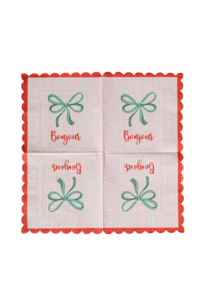 LC Waikiki Summer Collection Bow Pattern Paper Napkin 20's City