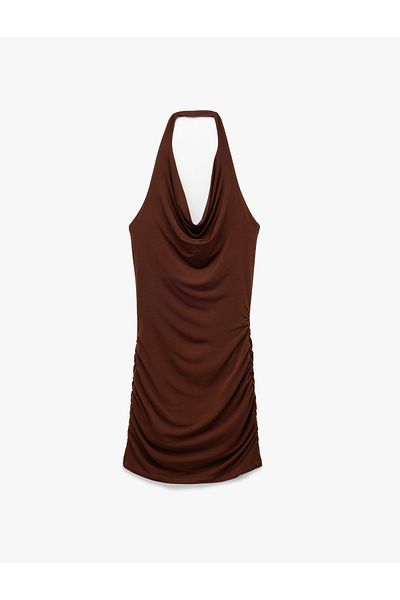 Koton Degaje Collar Sleeveless Midi Dress