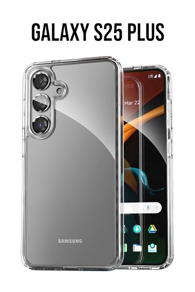 GEAR4 جراب موبايل جالكسي اس 25 بلس (Galaxy S25 Plus) مضاد للصدمات وحماية كاملة و بجودة عالية - شفاف