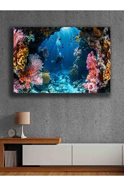 PRİME Concept Çerçevesiz kendinden yapışkanlı tablo görünümlü poster duvar kağıdı