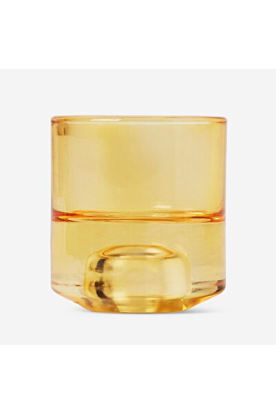 Flying Tiger Copenhagen Çift Taraflı Turuncu Mumluk ve Tealight Mum Tutucu