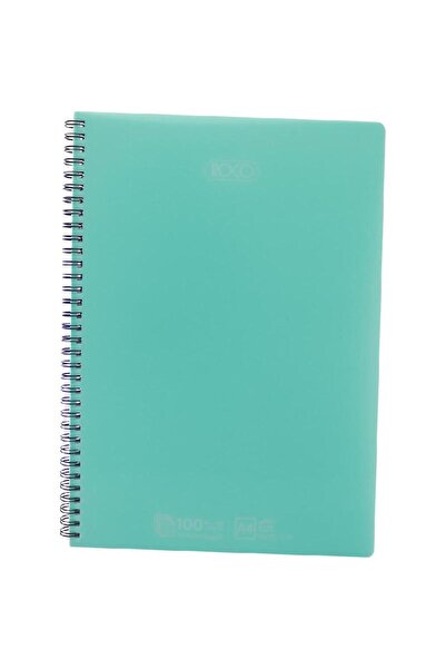 Roco دفتر ملاحظات، مقاس A4، 100 ورقة، مسطر مزدوج (إنجليزي)، أزرق مائي
