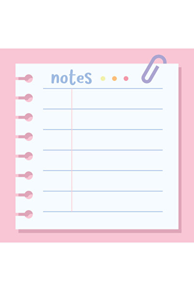 Elvina Paper 4'lü Not Kağıdı Seti + Sticker, 9×9 Boyut, Memopad, To Do List, Bloknot, Planlayıcı, Notepad
