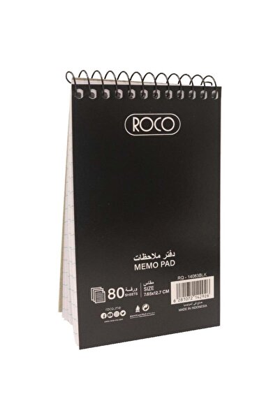 Roco دفتر ملاحظات، حجم الجيب، سادة، 7.65 × 12.7 سم، 160 صفحة (80 ورقة)، مسطر،...