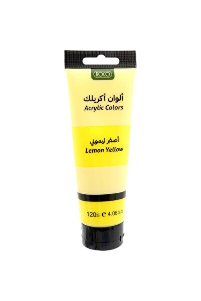 Roco طلاء أكريليك، أصفر ليموني، 120.00 مل (4.22 أونصة)
