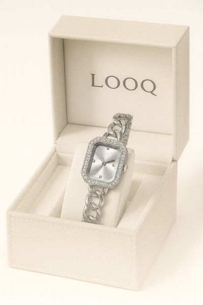 LOOQ New Women's Wristwatch with Stone Detail