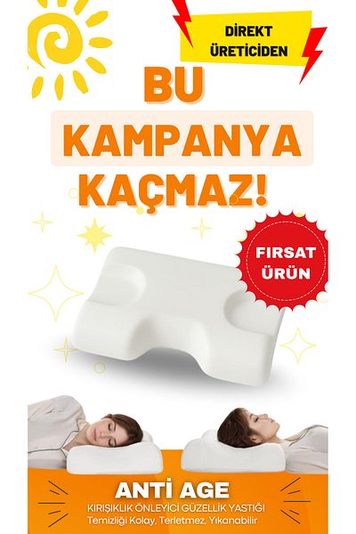 Sinada Beauty Beauty Pillow Anti-Wrinkle, Anti-Aging, Prevents Crow's Feet Formation