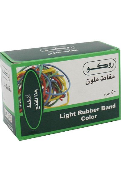 Roco أشرطة مطاطية، 50.00 جم (1.77 أونصة)، ألوان متنوعة