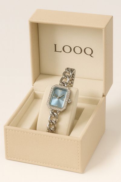 LOOQ New Women's Wristwatch with Stone Detail