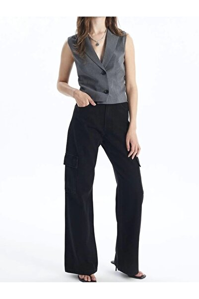 Ruby Pantaloni cargo de buzunar negri